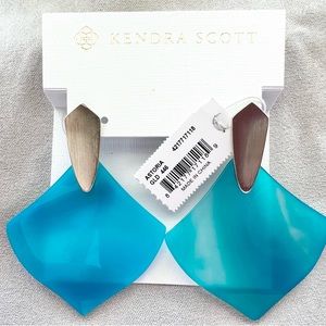 Kendra Scott Astoria Earrings in Blue Agate